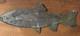 Vtg 15 Raku Black Stoneware Studio Art Trout Salmon Wall Art Fish Turquoise