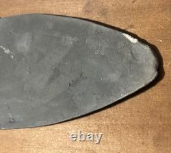 Vtg 15 Raku Black Stoneware Studio Art Trout Salmon Wall Art Fish Turquoise