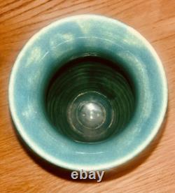 Vtg 1995 Ben Owen III Dogwood Vase 10 Patina Green Glaze Signed Early Work