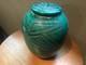 Vtg. 1997 Joe Winter Nevada Art Pottery Raku Glazed Beautiful Lidded Vase