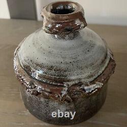 Vtg Abe Cohn Studio Art Pottery Weed Pot Vase Midcentury Modernist Wisc Abraham