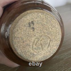 Vtg Abe Cohn Studio Art Pottery Weed Pot Vase Midcentury Modernist Wisc Abraham