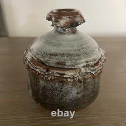 Vtg Abe Cohn Studio Art Pottery Weed Pot Vase Midcentury Modernist Wisc Abraham