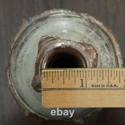 Vtg Abe Cohn Studio Art Pottery Weed Pot Vase Midcentury Modernist Wisc Abraham
