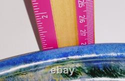 Vtg BARBARA CAVENDER Southern Pottery, Studio Art Ceramic Dish, Artist Signed