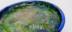 Vtg BARBARA CAVENDER Southern Pottery, Studio Art Ceramic Dish, Artist Signed