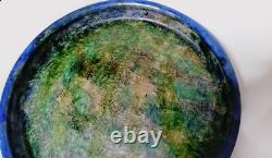 Vtg BARBARA CAVENDER Southern Pottery, Studio Art Ceramic Dish, Artist Signed