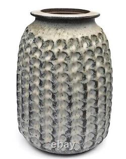 Vtg California Studio Art Pottery by James Morris Cotter Large 13.5 Vase