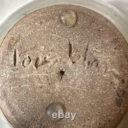 Vtg Carol Rosenbloom Studio, NC, Art Pottery Stoneware Vase, 1970's