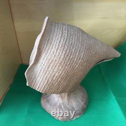Vtg Clay Head Face Bust Sculpture Pottery Studio Mcm Abstract Brutalist 11 Tall