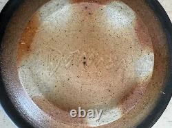 Vtg Dale Donovan Studio Pottery Plates Swirl Spiral Coil Modernist Abstract 4