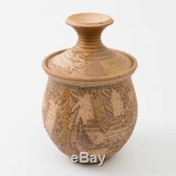 Vtg Dora De Larios Studio Art Pottery Vase 11.5 Clay Handcrafted Los Angeles CA