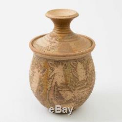 Vtg Dora De Larios Studio Art Pottery Vase 11.5 Clay Handcrafted Los Angeles CA