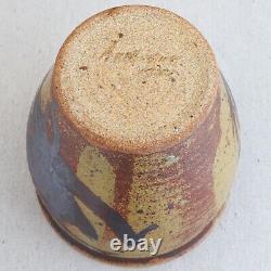 Vtg Early Utah Montana Andrew Andy Watson 1972 Studio Pottery Plant Pot Vase 9