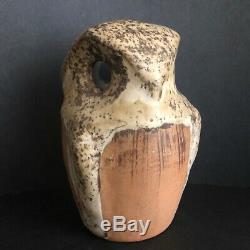 Vtg Edna Arnow Studio Pottery Owl Handcrafted Rare MID Century Art, Eames, MCM