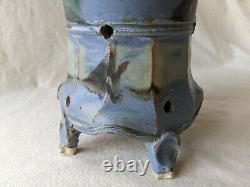 Vtg Elmer Taylor Studio Pottery Handmade Stoneware Footed Vase / Brush Pot