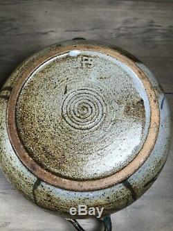 Vtg Frances Senska Bozeman Montana Studio Pottery Lidded Bowl Archie Bray