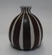 Vtg Frank Mann Vermont Midcentury Modern Studio Pottery Striped Weed Pot Vase