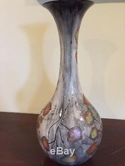 Vtg Fred Devlin Autumn Leaves Aspen Colorado Artisan Studio Ceramic Pottery HUGE