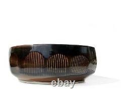 Vtg Gerry Williams Studio Pottery Honeycomb Bowl MCM New Hampshire