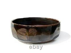 Vtg Gerry Williams Studio Pottery Honeycomb Bowl MCM New Hampshire