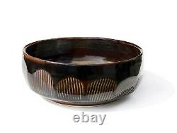 Vtg Gerry Williams Studio Pottery Honeycomb Bowl MCM New Hampshire