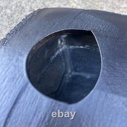 Vtg Ikebana Vase Studio Pottery Suiban Black Craig Easter Vtg XL 20in AS IS