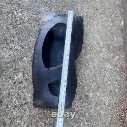 Vtg Ikebana Vase Studio Pottery Suiban Black Craig Easter Vtg XL 20in AS IS