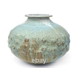 Vtg John Masson Studio Pottery Large Stoneware Vase or Pot Mid Century Signed