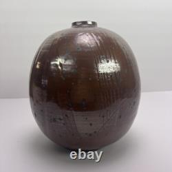 Vtg John McDowell Studio Pottery Vase 9in
