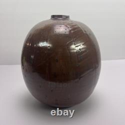 Vtg John McDowell Studio Pottery Vase 9in