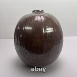Vtg John McDowell Studio Pottery Vase 9in
