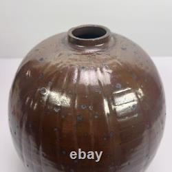 Vtg John McDowell Studio Pottery Vase 9in