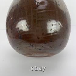 Vtg John McDowell Studio Pottery Vase 9in