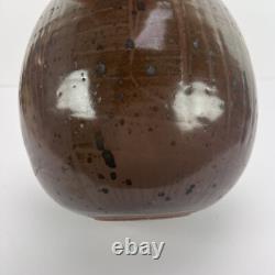 Vtg John McDowell Studio Pottery Vase 9in
