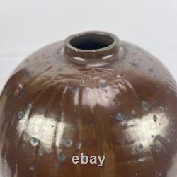 Vtg John McDowell Studio Pottery Vase 9in