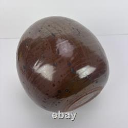 Vtg John McDowell Studio Pottery Vase 9in