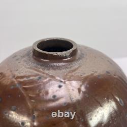 Vtg John McDowell Studio Pottery Vase 9in