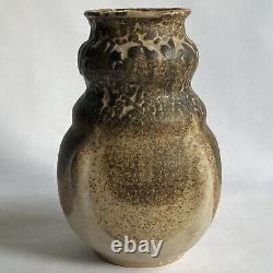 Vtg John Moakley Studio Art Pottery Vase MCM 1960s Modernist Brutalist Glaze