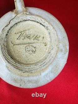 Vtg Large Eric O'Leary Tariki Studio Art Pottery MCM Mug Cup 2 Lot Stoneware