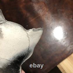 Vtg MARY GATES DEWEY STUDIO POTTERY Ceramic CAT 2002 Small Chip On Ear