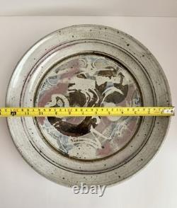 Vtg MCM James & Nan McKinnell Studio Art Pottery Platter