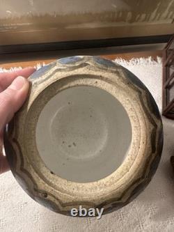 Vtg Mid Century 1965 Studio Pottery Covered Canister Master Potter Robb Wilson