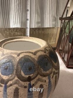 Vtg Mid Century 1965 Studio Pottery Covered Canister Master Potter Robb Wilson