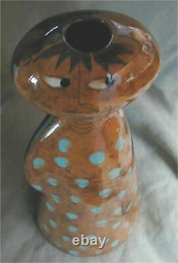 Vtg. Mid-Century Modern Edmund Ronaky JARU Studio Art Pottery Abstract Figure