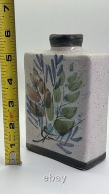 Vtg Mid Century Modern Signed Studio Art Pottery 6 Stoneware Vase