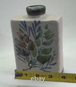 Vtg Mid Century Modern Signed Studio Art Pottery 6 Stoneware Vase
