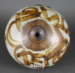 Vtg Mid Century STUDIO ART CERAMIC WEED POT Vase Pottery Abstract Signed