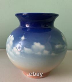 Vtg Pye In The Skye Pottery 5.5dusk Vase Planter #44 1996 Crazing