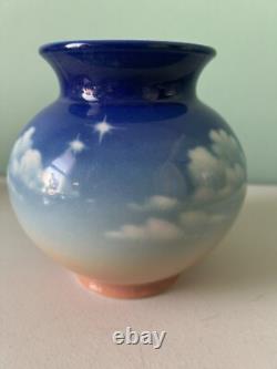 Vtg Pye In The Skye Pottery 5.5dusk Vase Planter #44 1996 Crazing